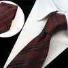 Spoločenská pánska kravata s tmavo červeným vzorom