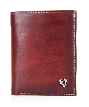 Pánska luxusná kožená peňaženka č.8560 v bordovej farbe