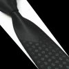 Pánska spoločenská kravata v čiernom prevedení - kávové zrnká