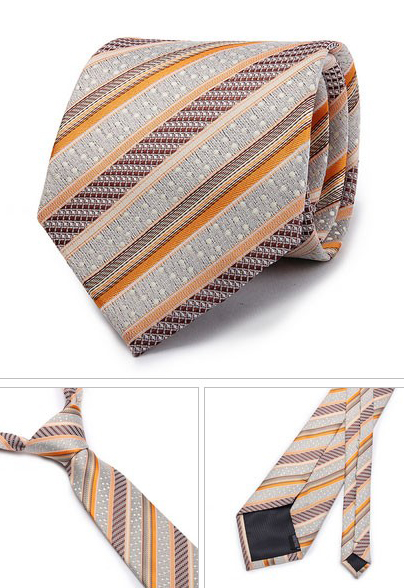 Kvalitná pánska kravata v sivej farbe s farebným vzorom