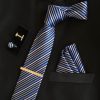 Veľká kravatová sada 04 - kravata+manžetové gombíky+spona+vreckovka (Kópia)