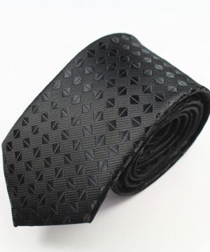 Pánska spoločenská kravata v čiernom prevedení - kávové zrnká