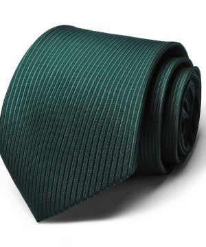 Kvalitná pánska kravata v zelenej farbe s pásikmi