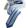 Kvalitná pánska kravata s luxusným vzorom v modrej farbe