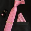 Veľká kravatová sada 12 - kravata+manžetové gombíky+spona+vreckovka (Kópia)