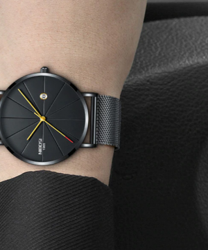 Ultra-tenké dizajnové pánske hodinky s remienkom z milánskej ocele