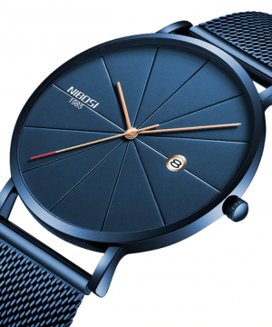 Ultra-tenké dizajnové pánske hodinky s remienkom z milánskej ocele