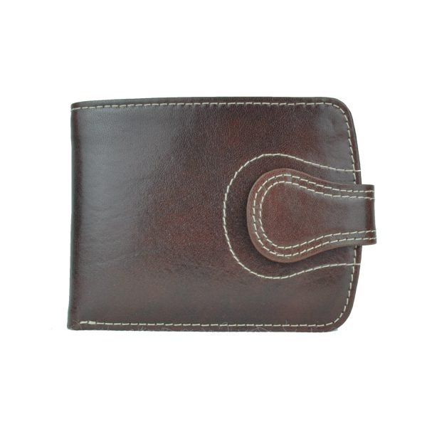 Elegantná kožená peňaženka č.8467 v tmavo hnedej farbe (3)
