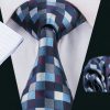 Elegantný kravatový set - kravata + manžety + vreckovka, vzor 16