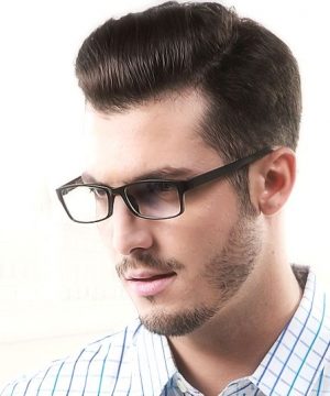 Kvalitné pánske okuliare na prácu s počítačom s ľahčeným modrým rámikom