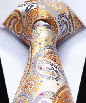 Luxusný pánsky kravatový set - kravata + vreckovka, vzor 31