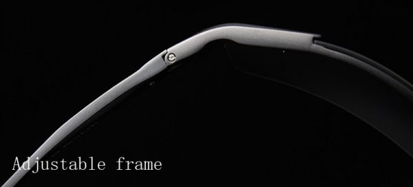 Pánske polarizované okuliare pre šoférov na jazdu v noci s čiernym rámikom