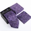 Pánsky kravatový set - kravata + manžety + vreckovka_model 4