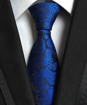 Spoločenská pánska viazanka s luxusným vzorom v tmavo modrej farbe
