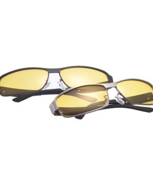 Štýlové pánske okuliare pre šoférov na noc s čiernym rámikom