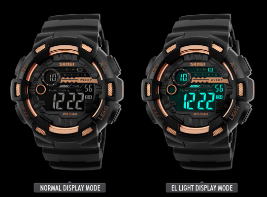 Vodotesné pánske digitálne hodinky so športovým dizajnom vo viac farbách