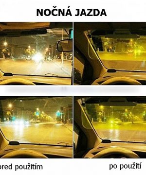 Špeciálne pánske okuliare na nočnú jazdu s čiernym rámikom
