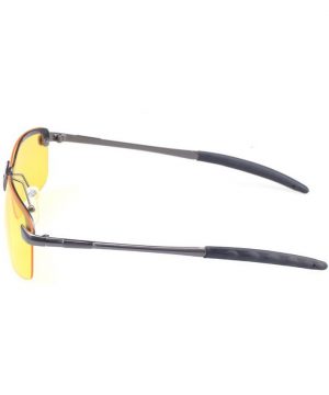 Špeciálne pánske okuliare pre šoférov so strieborno-sedým rámikom