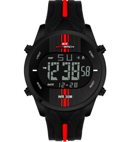 Športové pánske digitálne hodinky s nadčasovým dizajnom vo viac farbách
