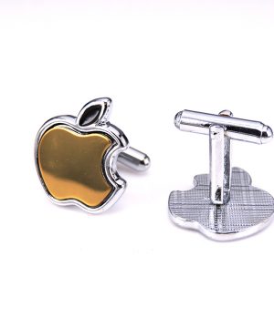 Štýlové manžetové gombíky, manžety so zlatým logom Apple