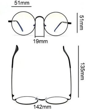 Štýlové retro pánske okuliare na počítač so zlatým rámikom