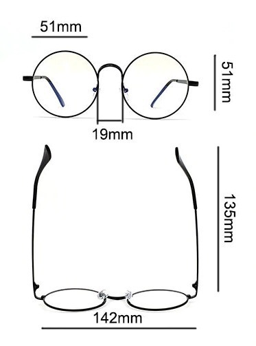Štýlové retro pánske okuliare na počítač so zlatým rámikom