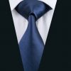 Pánsky kravatový set - kravata + manžety + vreckovka s jemným modrým vzorom