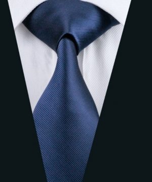 Pánsky kravatový set - kravata + manžety + vreckovka s jemným modrým vzorom