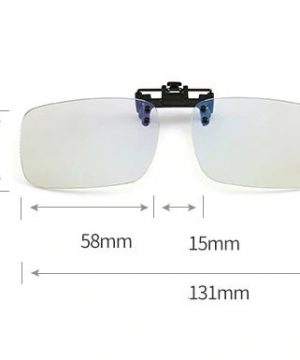 Šikovný klip na okuliare s ochranným filtrom proti žiareniu monitora