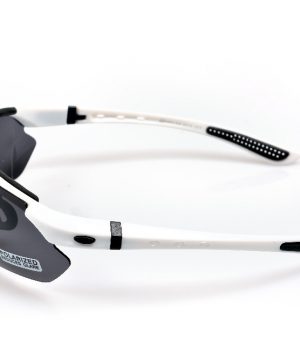Športové polarizované okuliare s 5 vymeniteľnými viac-účelovými sklami - biele