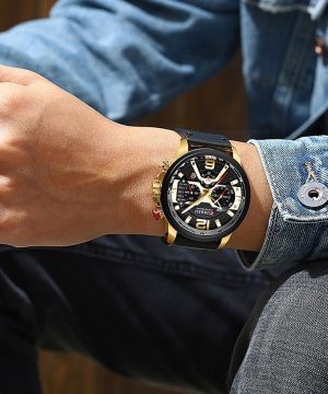 Luxusné pánske analógové hodinky v dvoch farbách