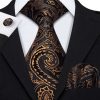 Kravatový set - kravata + manžety + vreckovka s luxusným vzorom