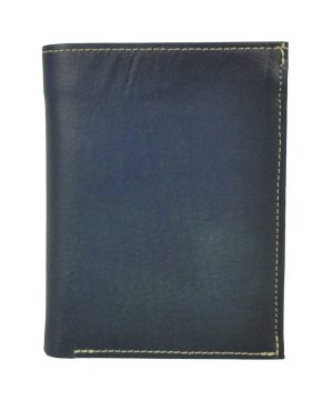 Pánska luxusná kožená peňaženka č.8560 v tmavo modrej farbe