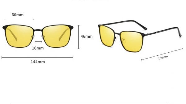 Decentné polarizované okuliare na šoférovanie s tenkým rámikom