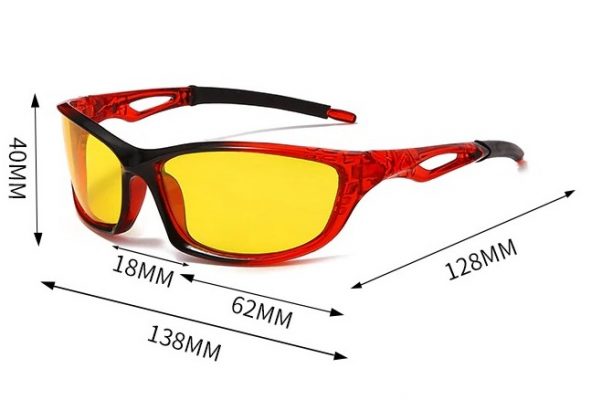 Športové polarizované okuliare na šoférovanie v modernom dizajne