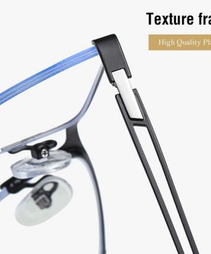 Business štýlové okuliare s filtrom proti žiareniu monitora - čierne