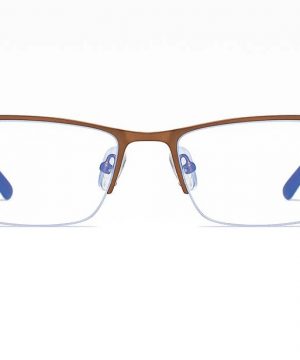 Business štýlové okuliare s filtrom proti žiareniu monitora - hnedé