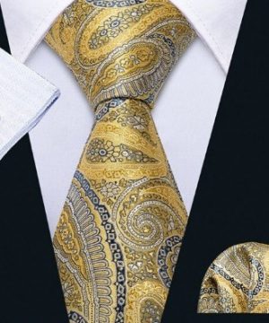 Kravatový set s luxusným vzorom - kravata + manžetové gombíky + vreckovka