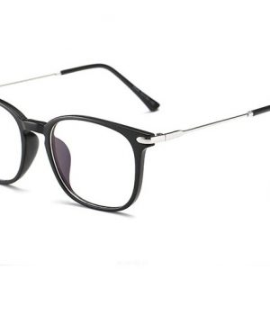 Luxusné okuliare na prácu s počítačom so strieborno-čiernym rámikom