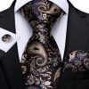 Pánsky kravatový set - kravata, manžety a vreckovka s luxusným vzorom