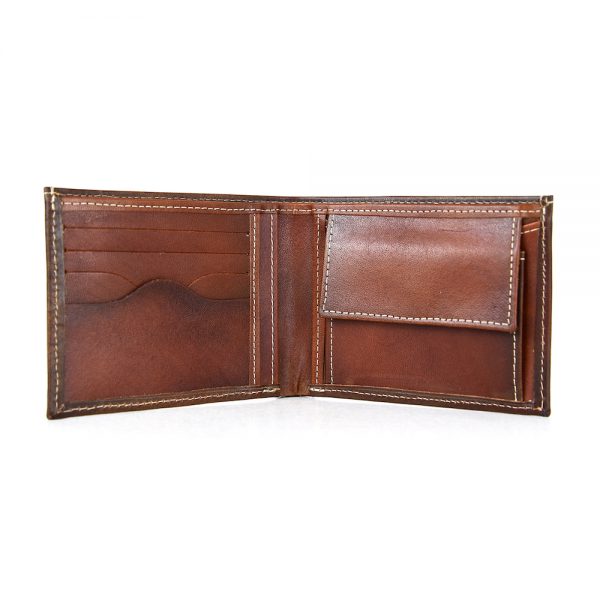 Pánska peňaženka z pravej kože č.8406 v Cigaro farbe