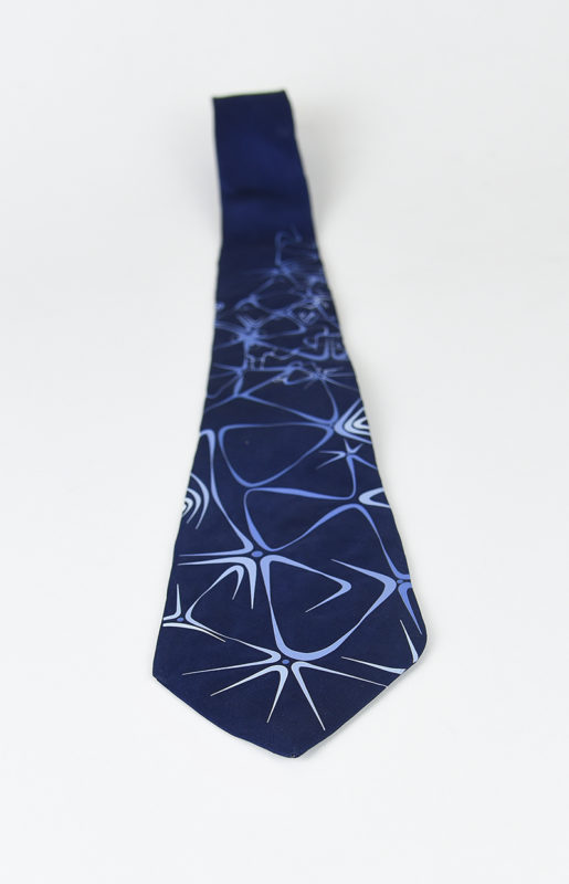 Pánska kravata zo 100% hodvábu - Big bang blue, HAND-MADE Slovensko