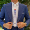 Pánska kravata zo 100% hodvábu - Slovakia FOLK , HAND-MADE Slovensko