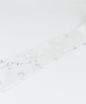 Pánska kravata zo 100% hodvábu - white marble, HAND-MADE Slovensko