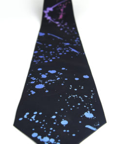 Pánska kravata zo 100% hodvábu - Colours black, HAND-MADE Slovensko