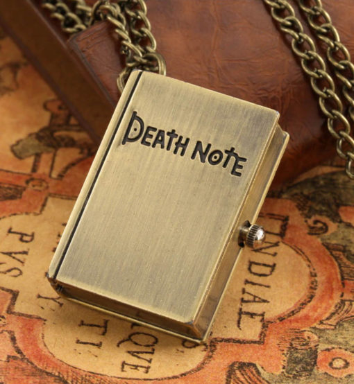 Malé vreckové hodinky v modernom motíve DEATH NOTE