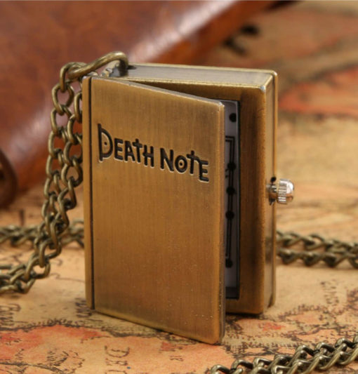 Malé vreckové hodinky v modernom motíve DEATH NOTE