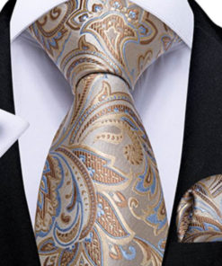 Luxusná pánska kravatová sada s prepracovanými ornamentami