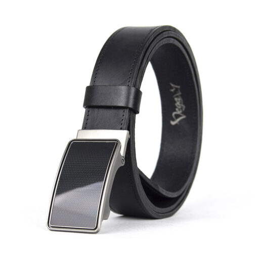 Pánsky kožený opasok s brzdou, šírka 3.5cm - VISION