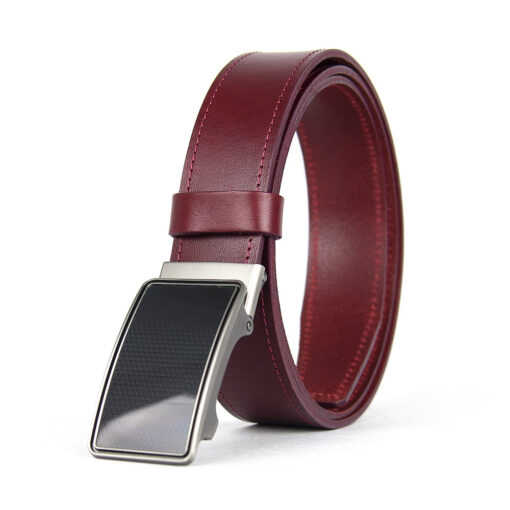 Pánsky kožený opasok s brzdou, šírka 3.5cm - VISION - Image 4